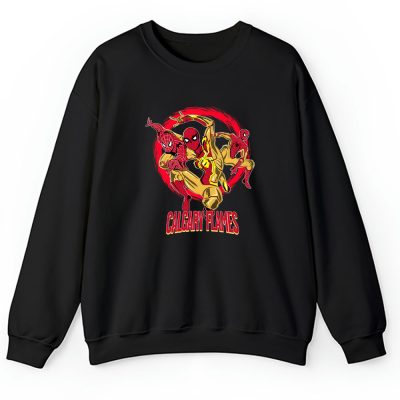 Spiderman NHL Calgary Flames Unisex Sweatshirt TAS9857