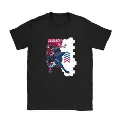 Spiderman NHL Colorado Avalanche Unisex T-Shirt Cotton Tee TAT11585