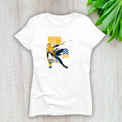 Spiderman NHL Nashville Predators Lady T-Shirt Women Tee LTL11651