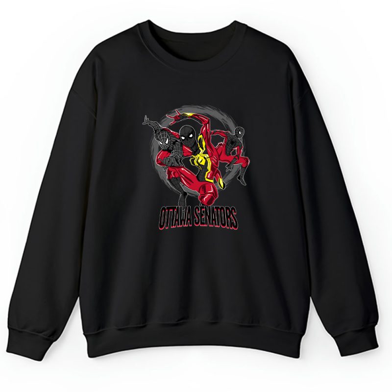 Spiderman NHL Ottawa Senators Unisex Sweatshirt TAS9986