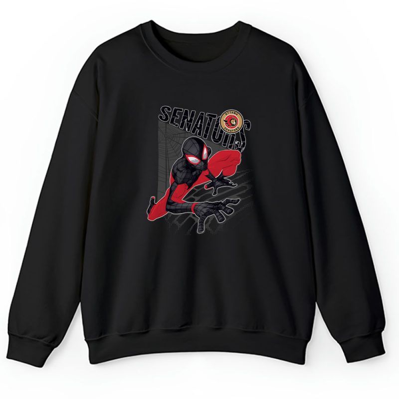 Spiderman NHL Ottawa Senators Unisex Sweatshirt TAS9987