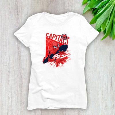 Spiderman NHL Washington Capitals Lady T-Shirt Women Tee LTL10053