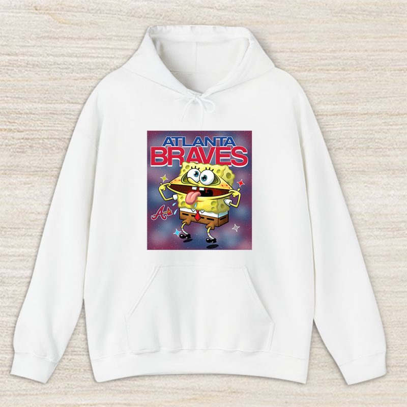 Spongebob Squarepants X Atlanta Braves Team X MLB X Baseball Fans Unisex Hoodie TAH9435