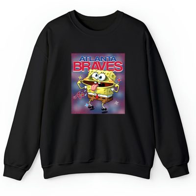 Spongebob Squarepants X Atlanta Braves Team X MLB X Baseball Fans Unisex Sweatshirt TAS9435