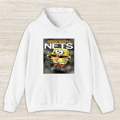 Spongebob Squarepants X Brooklyn Nets Team NBA Basketball Unisex Hoodie TAH9467