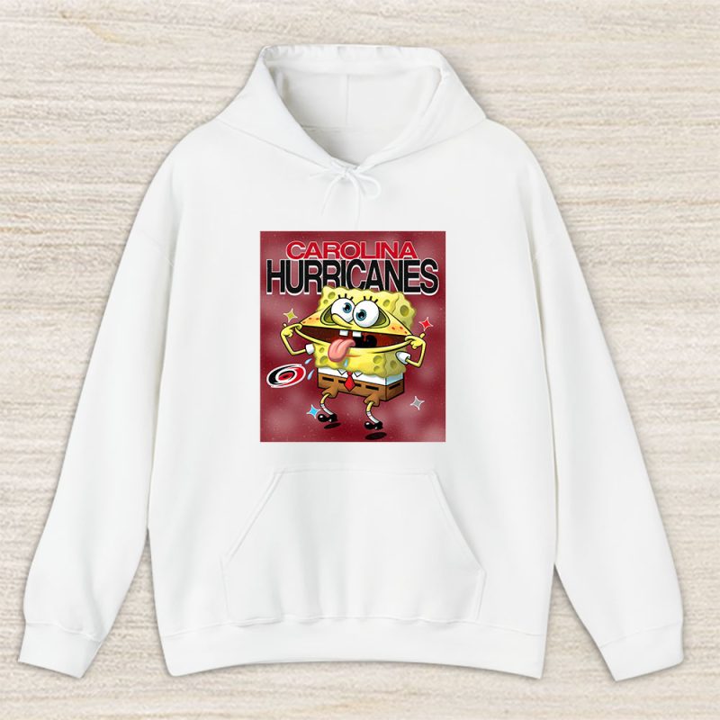 Spongebob Squarepants X Carolina Hurricanes Team X NHL X Hockey Fan Unisex Hoodie TAH9531