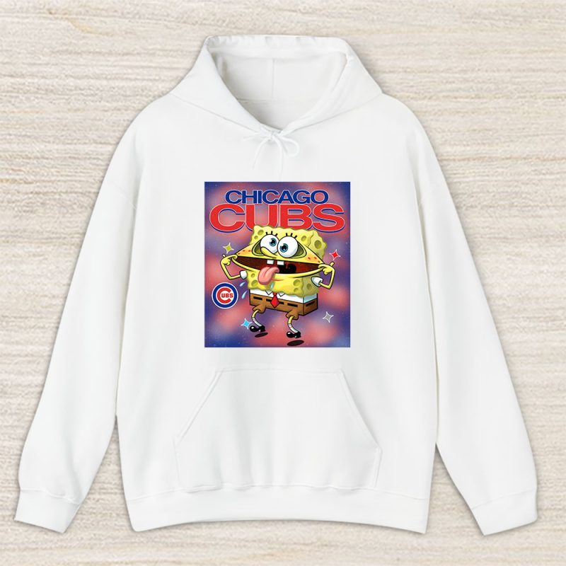 Spongebob Squarepants X Chicago Cubs Team X MLB X Baseball Fans Unisex Hoodie TAH9439