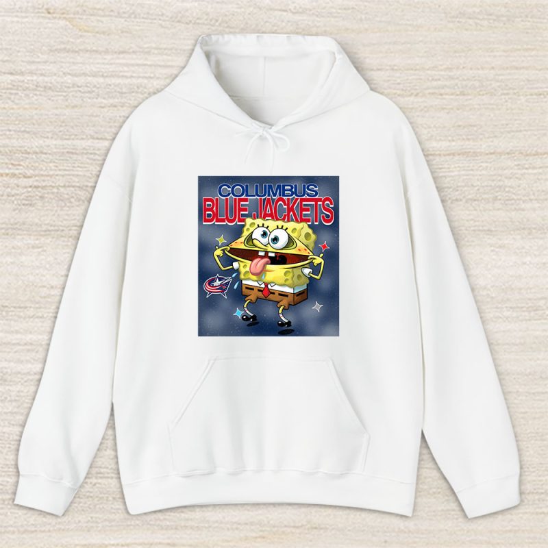 Spongebob Squarepants X Columbus Blue Jackets Team X NHL X Hockey Fan Unisex Hoodie TAH9533