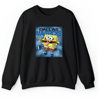 Spongebob Squarepants X Dallas Mavericks Team NBA Basketball Unisex Sweatshirt TAS9471