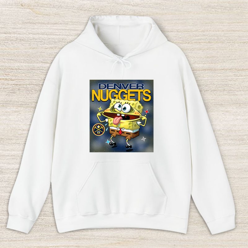 Spongebob Squarepants X Denver Nuggets Team NBA Basketball Unisex Hoodie TAH9472