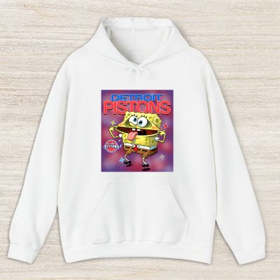 Spongebob Squarepants X Detroit Pistons Team NBA Basketball Unisex Hoodie TAH9473