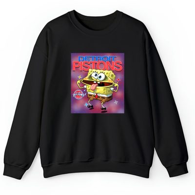 Spongebob Squarepants X Detroit Pistons Team NBA Basketball Unisex Sweatshirt TAS9473