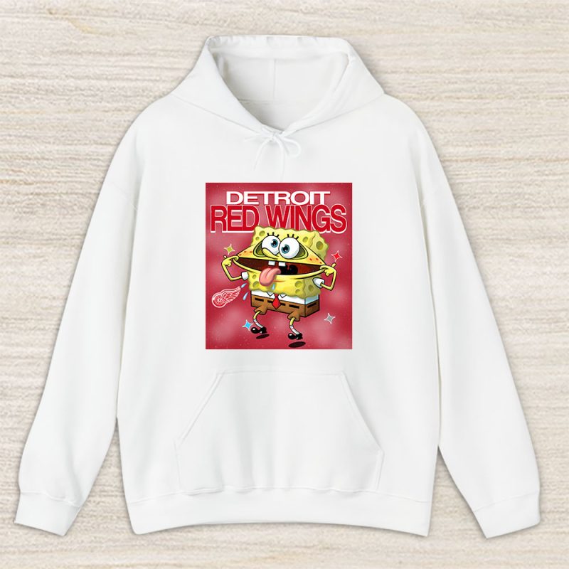 Spongebob Squarepants X Detroit Red Wings Team X NHL X Hockey Fan Unisex Hoodie TAH9537