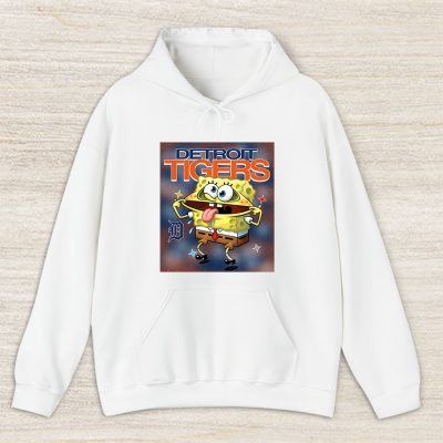 Spongebob Squarepants X Detroit Tigers Team X MLB X Baseball Fans Unisex Hoodie TAH9444