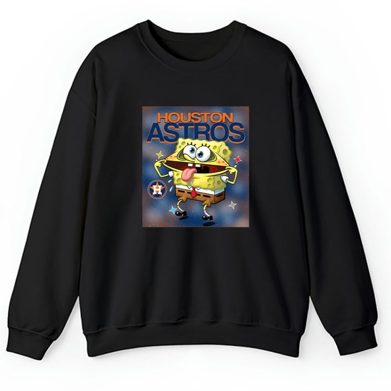 Spongebob Squarepants X Houston Astros Team X MLB X Baseball Fans Unisex Sweatshirt TAS9445