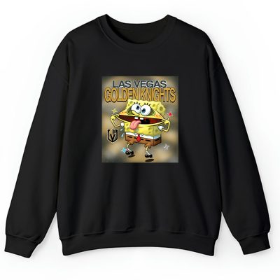 Spongebob Squarepants X Las Vegas Golden Knights Team X NHL X Hockey Fan Unisex Sweatshirt TAS9541