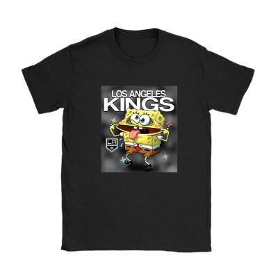 Spongebob Squarepants X Los Angeles Kings Team X NHL X Hockey Fan Unisex T-Shirt Cotton Tee TAT9540