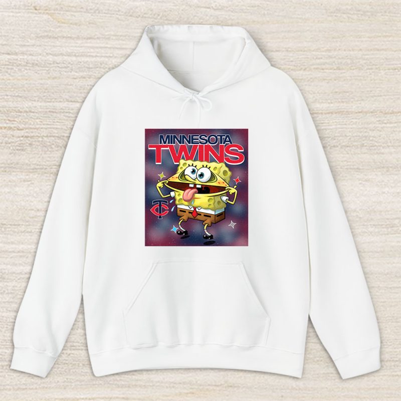 Spongebob Squarepants X Minnesota Twins Team X MLB X Baseball Fans Unisex Hoodie TAH9451