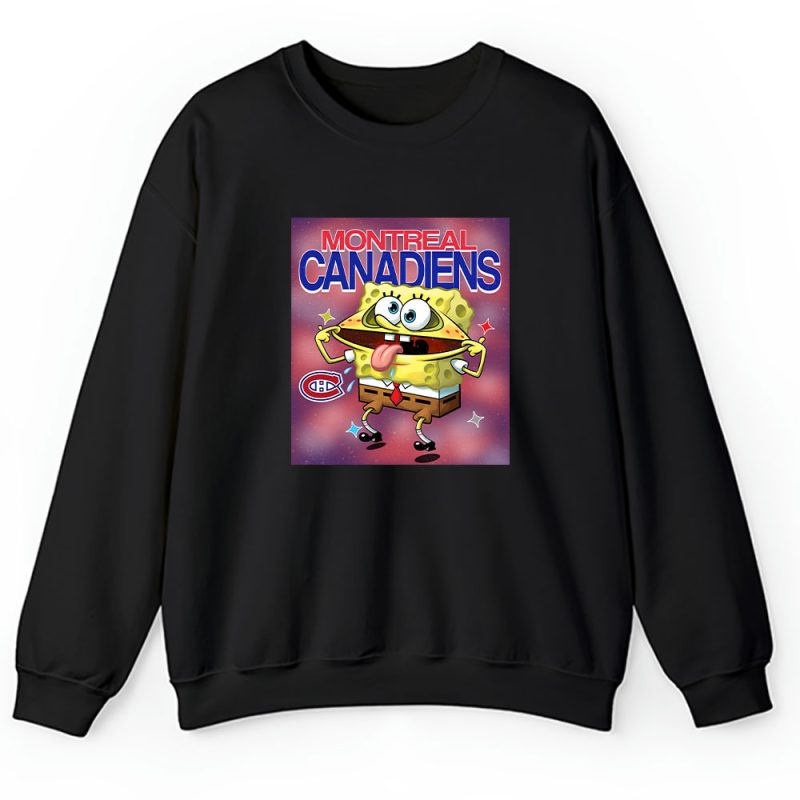 Spongebob Squarepants X Montreal Canadiens Team X NHL X Hockey Fan Unisex Sweatshirt TAS9542