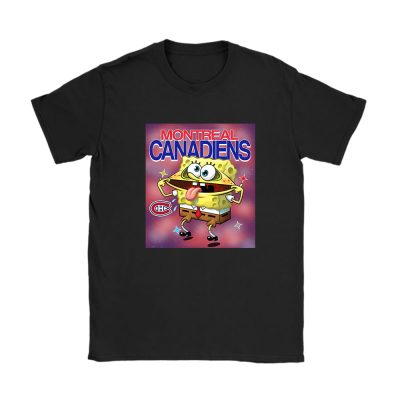 Spongebob Squarepants X Montreal Canadiens Team X NHL X Hockey Fan Unisex T-Shirt Cotton Tee TAT9542