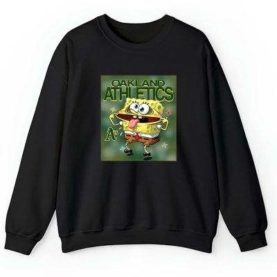 Spongebob Squarepants X Oakland Athletics Team X MLB X Baseball Fans Unisex Sweatshirt TAS9454