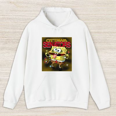 Spongebob Squarepants X Ottawa Senators Team X NHL X Hockey Fan Unisex Hoodie TAH9548