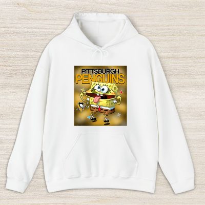 Spongebob Squarepants X Pittsburgh Penguins Team X NHL X Hockey Fan Unisex Hoodie TAH9550