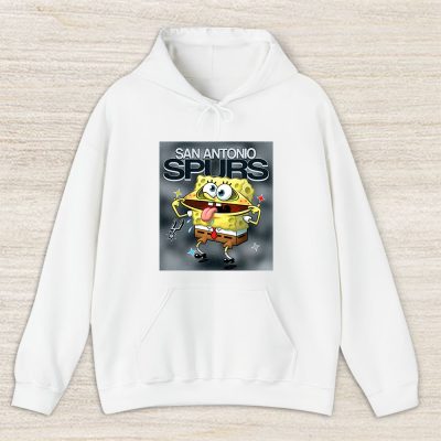 Spongebob Squarepants X San Antonio Spurs Team NBA Basketball Unisex Hoodie TAH9491