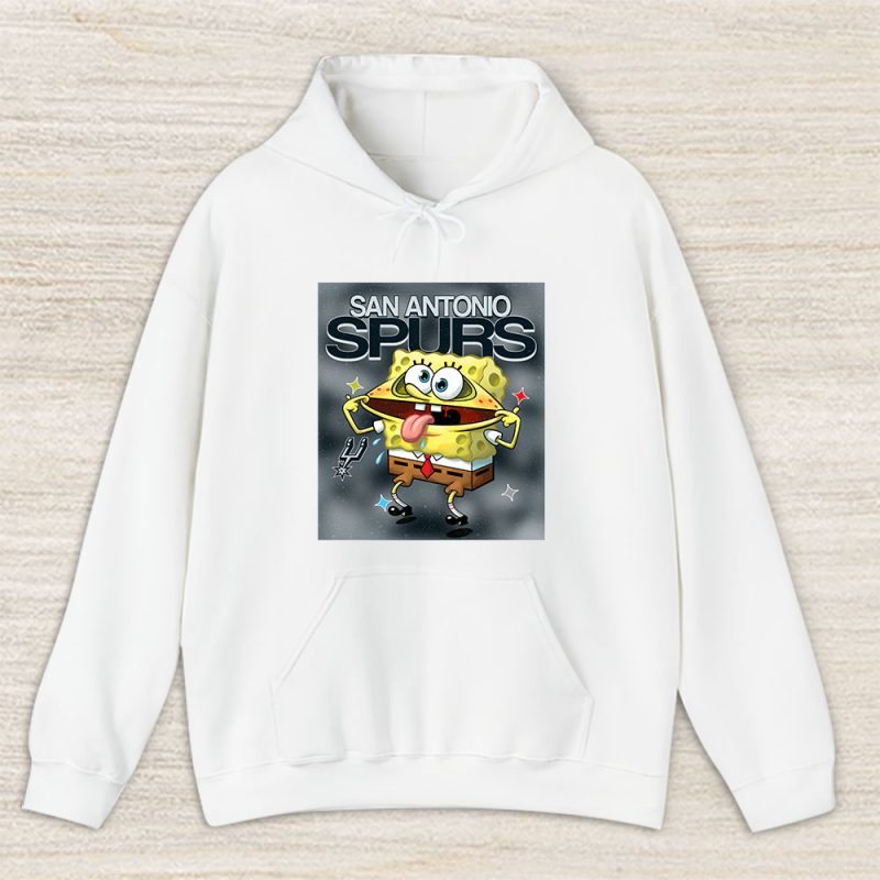 Spongebob Squarepants X San Antonio Spurs Team NBA Basketball Unisex Hoodie TAH9491