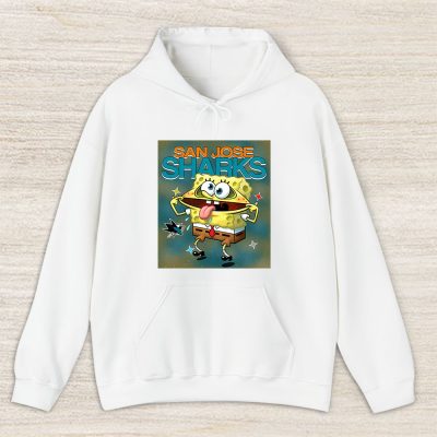 Spongebob Squarepants X San Jose Sharks Team X NHL X Hockey Fan Unisex Hoodie TAH9552