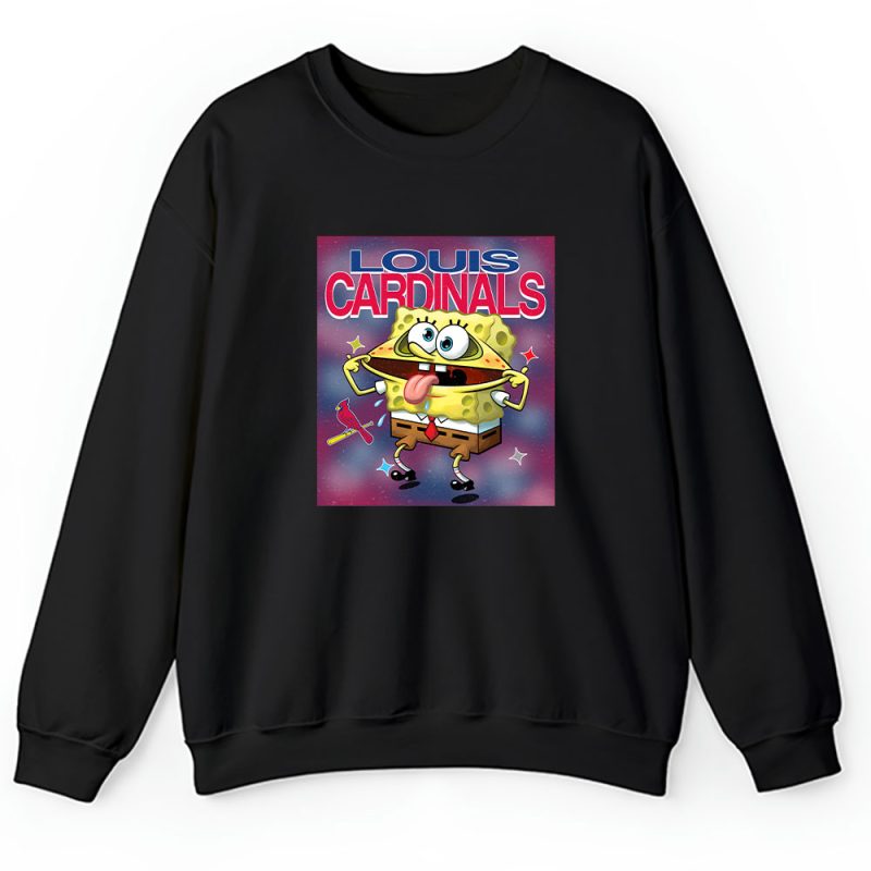 Spongebob Squarepants X St. Louis Cardinals Team X MLB X Baseball Fans Unisex Sweatshirt TAS9460