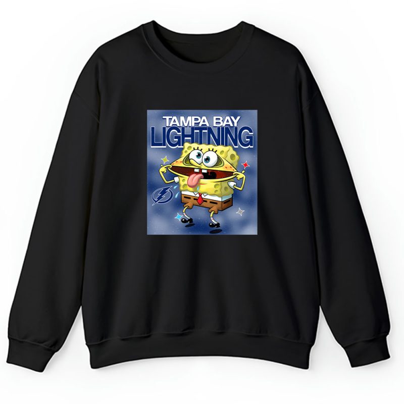 Spongebob Squarepants X Tampa Bay Lightning Team X NHL X Hockey Fan Unisex Sweatshirt TAS9554