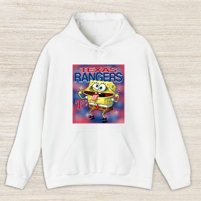 Spongebob Squarepants X Texas Rangers Team X MLB X Baseball Fans Unisex Hoodie TAH9463