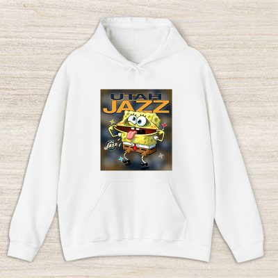 Spongebob Squarepants X Utah Jazz Team NBA Basketball Unisex Hoodie TAH9493