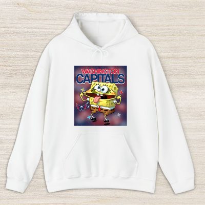 Spongebob Squarepants X Washington Capitals Team X NHL X Hockey Fan Unisex Hoodie TAH9558