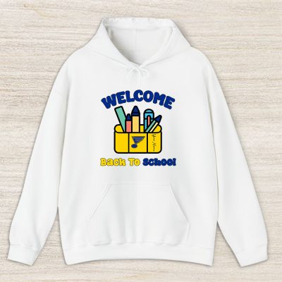 St. Louis Blues X Welcome Back To School X Custom Name Unisex Hoodie TAH10739