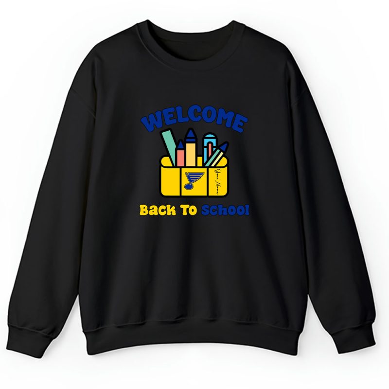 St. Louis Blues X Welcome Back To School X Custom Name Unisex Hoodie TAH10739