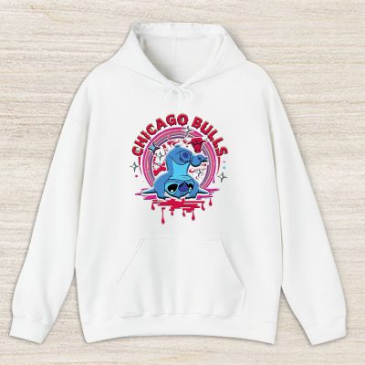 Stitch X Chicago Bulls Team NBA Basketball Unisex Hoodie TAH9592