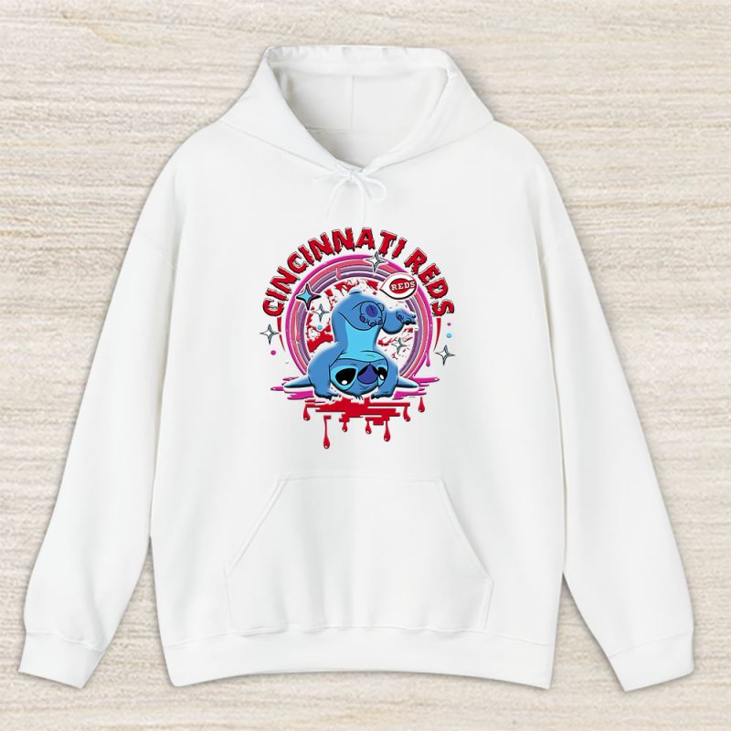 Stitch X Cincinnati Reds Team X MLB X Baseball Fans Unisex Hoodie TAH9564