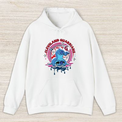 Stitch X Cleveland Guardians Team X MLB X Baseball Fans Unisex Hoodie TAH9565