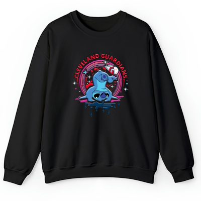 Stitch X Cleveland Guardians Team X MLB X Baseball Fans Unisex Sweatshirt TAS9565