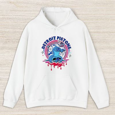 Stitch X Detroit Pistons Team NBA Basketball Unisex Hoodie TAH9597