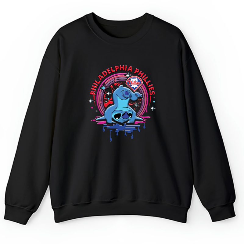 Stitch X Philadelphia Phillies Team X MLB X Baseball Fans Unisex Sweatshirt TAS9580