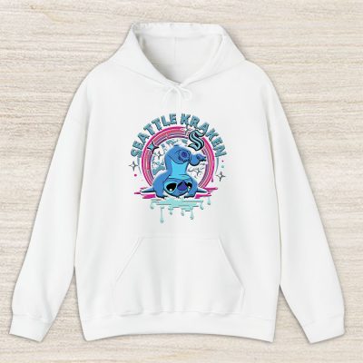 Stitch X Seattle Kraken Team X NHL X Hockey Fan Unisex Hoodie TAH9674