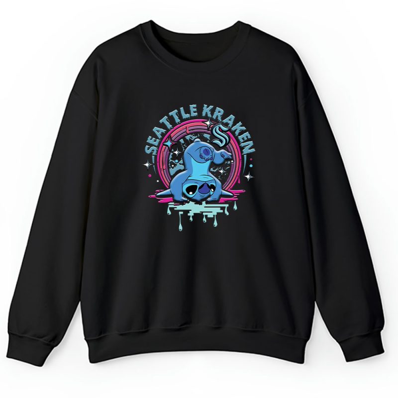 Stitch X Seattle Kraken Team X NHL X Hockey Fan Unisex Sweatshirt TAS9674