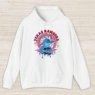 Stitch X Texas Rangers Team X MLB X Baseball Fans Unisex Hoodie TAH9587