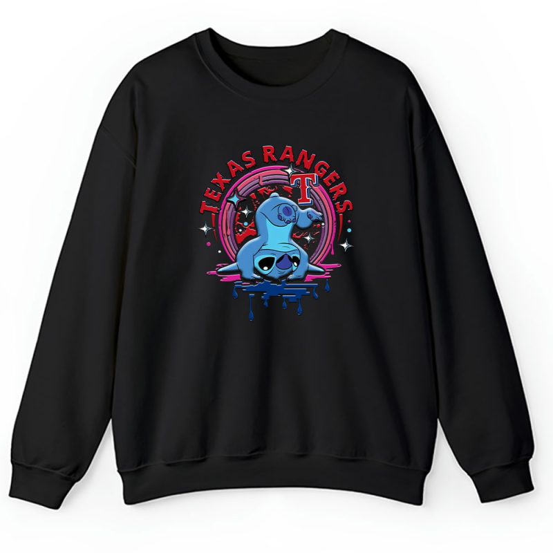 Stitch X Texas Rangers Team X MLB X Baseball Fans Unisex Sweatshirt TAS9587