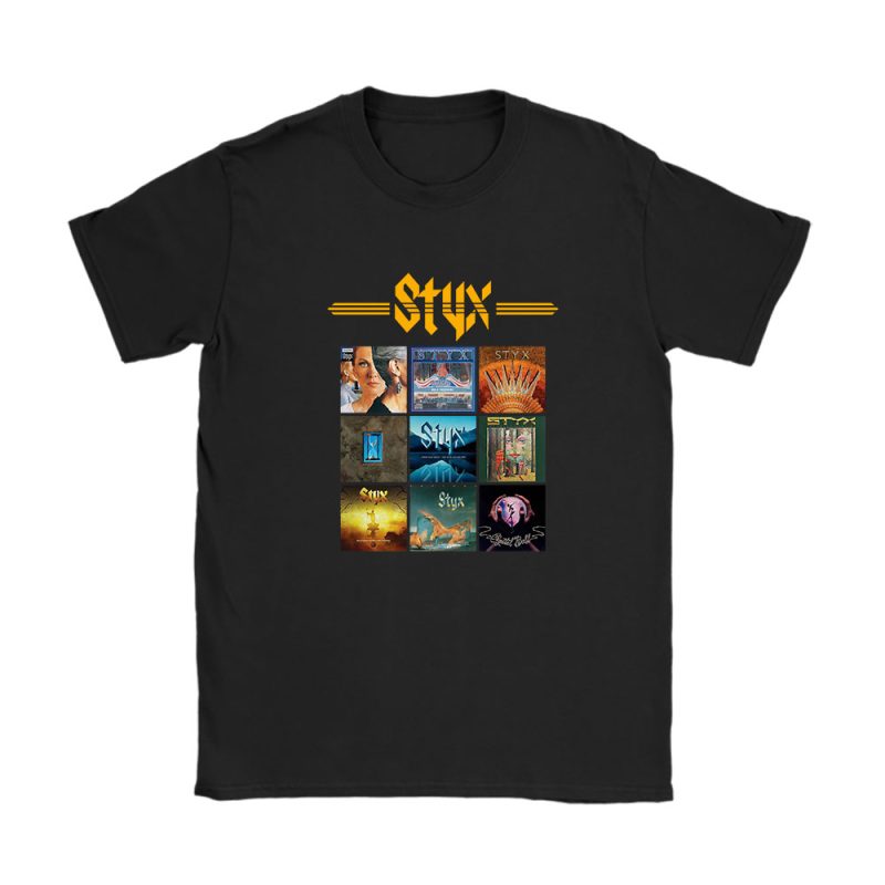 Styx And Foreigner Band Many Albums Eyecatching Unisex T-Shirt Cotton Tee TAT10346