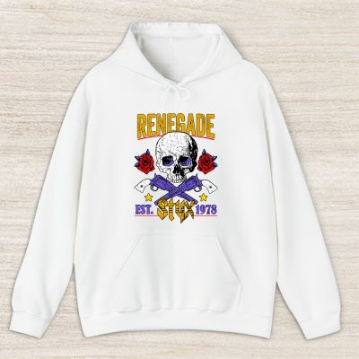 Styx And Foreigner Band Renegade Song Pieces Of Eight Skull Unisex Hoodie TAH10343