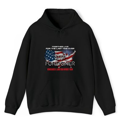 Styx And Foreigner Band Renegades Juke Box Heroes Tour 2024 Concert Unisex Hoodie TAH10338